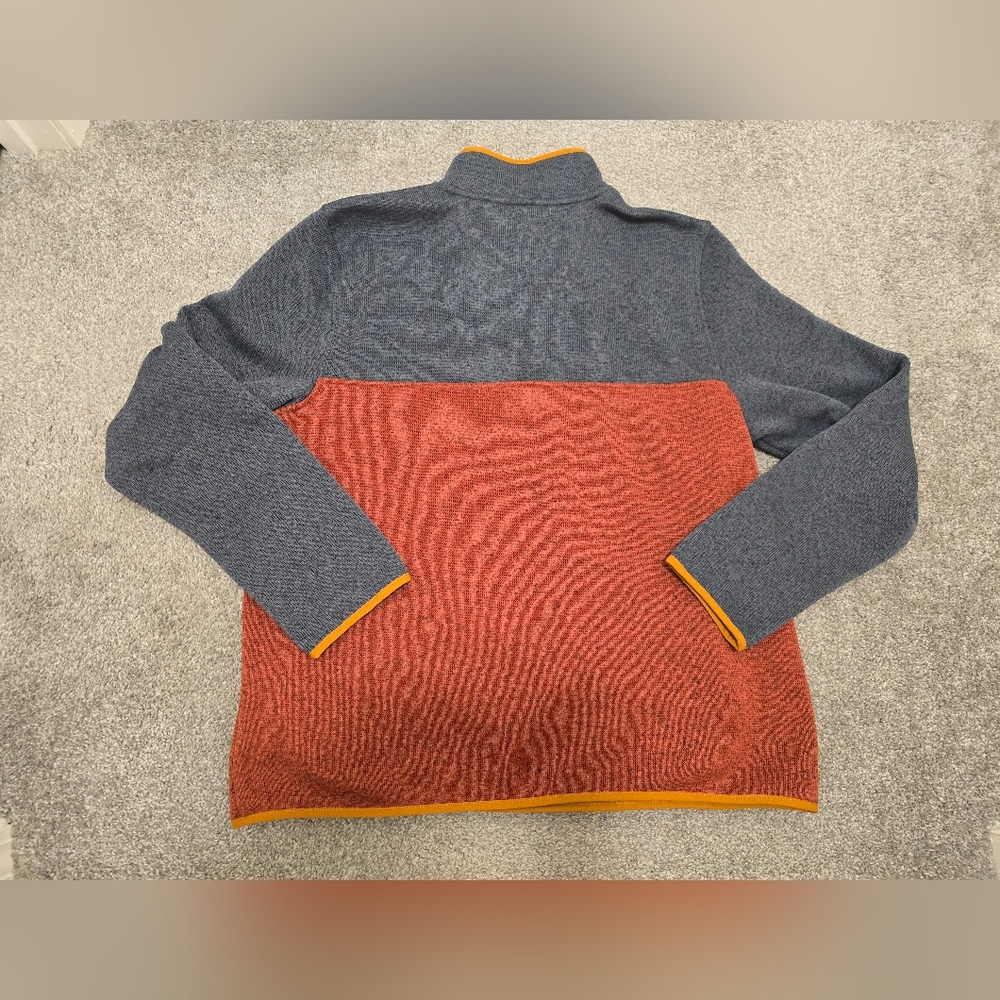 L.L.Bean Sweater Fleece Pullover Colorblock Mens Large Regular EUC - Picture 9 of 9